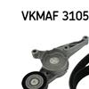 SKF Poly Fan V Ribbed Belt Set VKMAF 31054