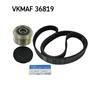 SKF Poly Fan V Ribbed Belt Set VKMAF 36819