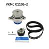 SKF Water Pump And Timing Belt Set VKMC 01106-2