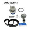 SKF Water Pump And Timing Belt Set VKMC 01250-3