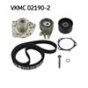 SKF Water Pump And Timing Belt Set VKMC 02190-2