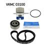 SKF Water Pump And Timing Belt Set VKMC 03100