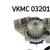 SKF Water Pump And Timing Belt Set VKMC 03201-2