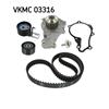 SKF Water Pump And Timing Belt Set VKMC 03316