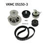 SKF Water Pump And Timing Belt Set VKMC 05150-3