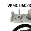 SKF Water Pump And Timing Belt Set VKMC 06023