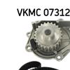 SKF Water Pump And Timing Belt Set VKMC 07312