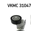 SKF Water Pump And Poly V Ribbed Belt Kit VKMC 31047-2