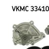 SKF Water Pump And Poly V Ribbed Belt Kit VKMC 33410