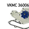 SKF Water Pump And Poly V Ribbed Belt Kit VKMC 36006