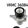 SKF Water Pump And Poly V Ribbed Belt Kit VKMC 36084