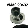 SKF Water Pump And Timing Belt Set VKMC 90402