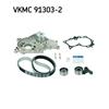 SKF Water Pump And Timing Belt Set VKMC 91303-2