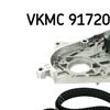 SKF Water Pump And Timing Belt Set VKMC 91720