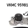 SKF Water Pump And Timing Belt Set VKMC 95981