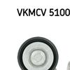 SKF Poly V Ribbed Belt Tensioner Pulley VKMCV 51005