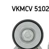 SKF Poly V Ribbed Belt Tensioner Pulley VKMCV 51023