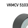 SKF Poly V Ribbed Belt Deflection Guide Pulley VKMCV 51030