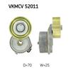 SKF Poly V Ribbed Belt Tensioner Pulley VKMCV 52011