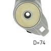 SKF Poly V Ribbed Belt Tensioner Pulley VKMCV 53002