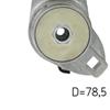 SKF Poly V Ribbed Belt Tensioner Pulley VKMCV 53007