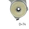 SKF Poly V Ribbed Belt Tensioner Pulley VKMCV 53012