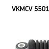 SKF Poly V Ribbed Belt Tensioner Pulley VKMCV 55017