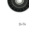 SKF Poly V Ribbed Belt Deflection Guide Pulley VKMCV 56007