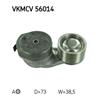 SKF Poly V Ribbed Belt Tensioner Pulley VKMCV 56014