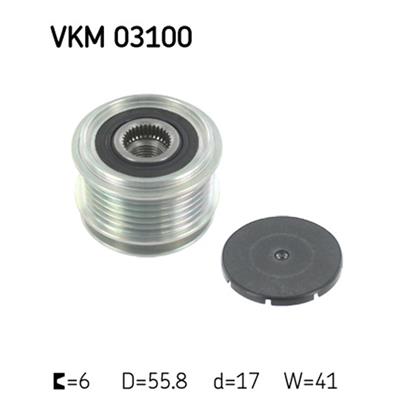 SKF Alternator Freewheel Clutch Pulley VKM 03100