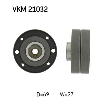 SKF Timing Cam Belt Deflection Guide Pulley VKM 21032