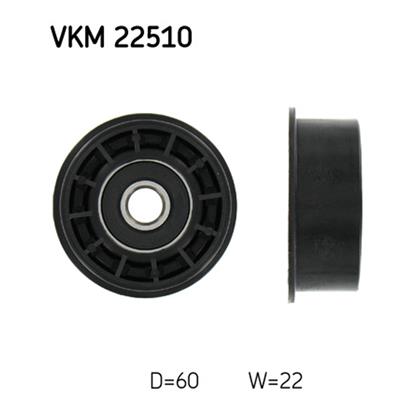 SKF Timing Cam Belt Deflection Guide Pulley VKM 22510