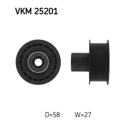 SKF Timing Cam Belt Deflection Guide Pulley VKM 25201