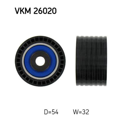 SKF Timing Cam Belt Deflection Guide Pulley VKM 26020