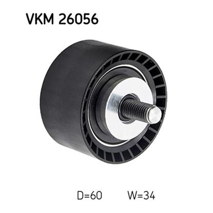 SKF Timing Cam Belt Deflection Guide Pulley VKM 26056