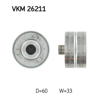 SKF Timing Cam Belt Deflection Guide Pulley VKM 26211