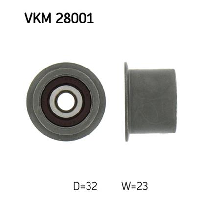 SKF Timing Cam Belt Deflection Guide Pulley VKM 28001