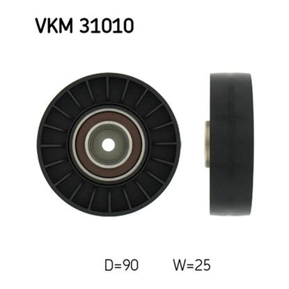 SKF Poly V Ribbed Belt Deflection Guide Pulley VKM 31010