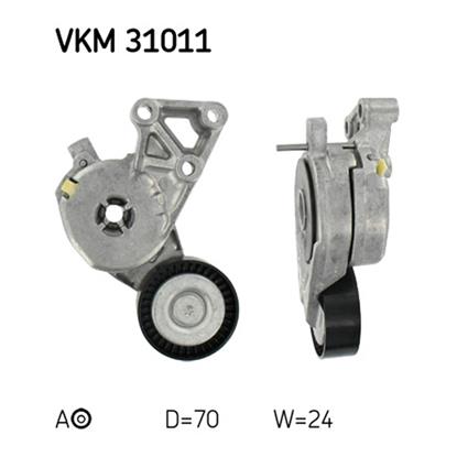 SKF Poly V Ribbed Belt Tensioner Pulley VKM 31011