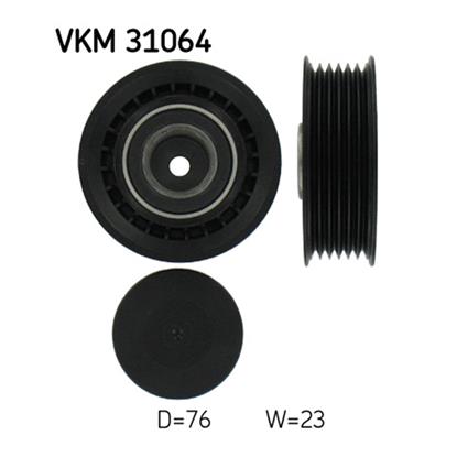 SKF Poly V Ribbed Belt Tensioner Pulley VKM 31064