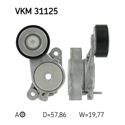 SKF Poly V Ribbed Belt Tensioner Pulley VKM 31125