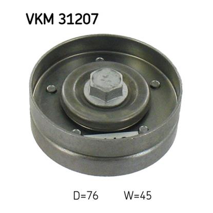 SKF Poly V Ribbed Belt Deflection Guide Pulley VKM 31207