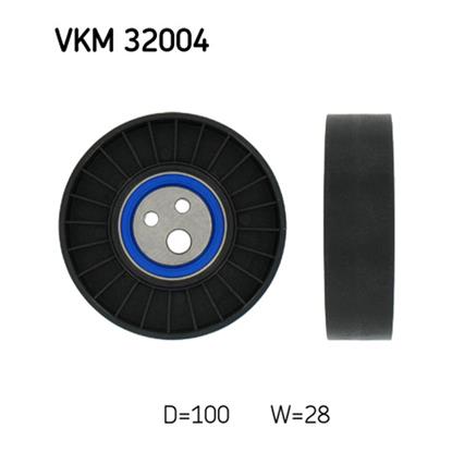 SKF Poly V Ribbed Belt Deflection Guide Pulley VKM 32004