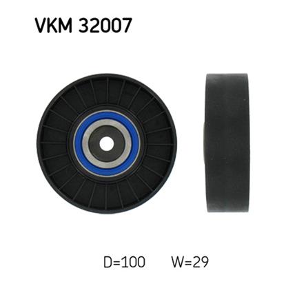 SKF Poly V Ribbed Belt Deflection Guide Pulley VKM 32007