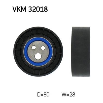 SKF Poly V Ribbed Belt Deflection Guide Pulley VKM 32018