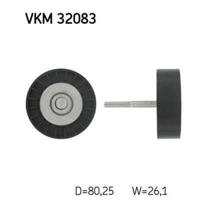 SKF Poly V Ribbed Belt Deflection Guide Pulley VKM 32083