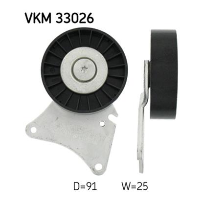 SKF Poly V Ribbed Belt Deflection Guide Pulley VKM 33026