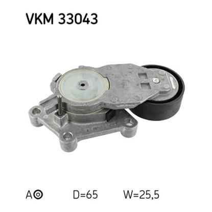 SKF Poly V Ribbed Belt Tensioner Pulley VKM 33043