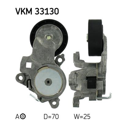 SKF Poly V Ribbed Belt Tensioner Pulley VKM 33130