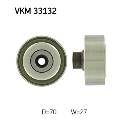 SKF Poly V Ribbed Belt Deflection Guide Pulley VKM 33132